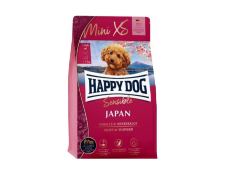 Happy dog  Mini XS Japan  300g для мелких и очень мелких пород до 5 кг, с курицей и форелью