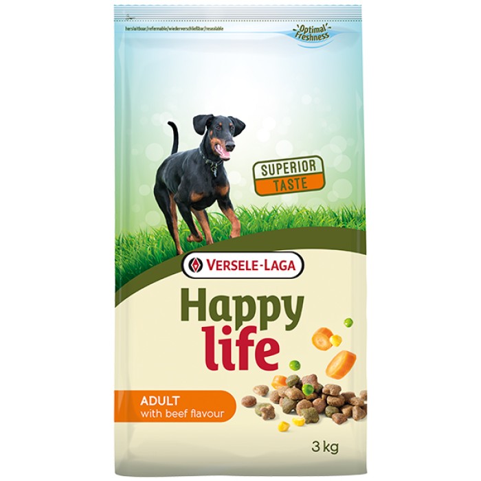 Happy Life Adult with Lamb ХЕППИ ЛАЙФ ЯГНЕНОК сухой премиум корм для собак всех пород, 15 кг