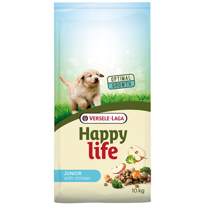 Happy Life Junior with Chicken ХЕППІ ЛАЙФ ДЖУНІОР сухий преміум корм для цуценят всіх порід, 10 кг