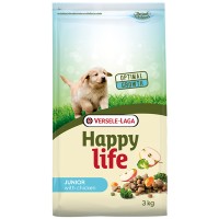 Happy Life Junior with Chicken ХЕППІ ЛАЙФ ДЖУНІОР сухий преміум корм для цуценят всіх порід, 3 кг