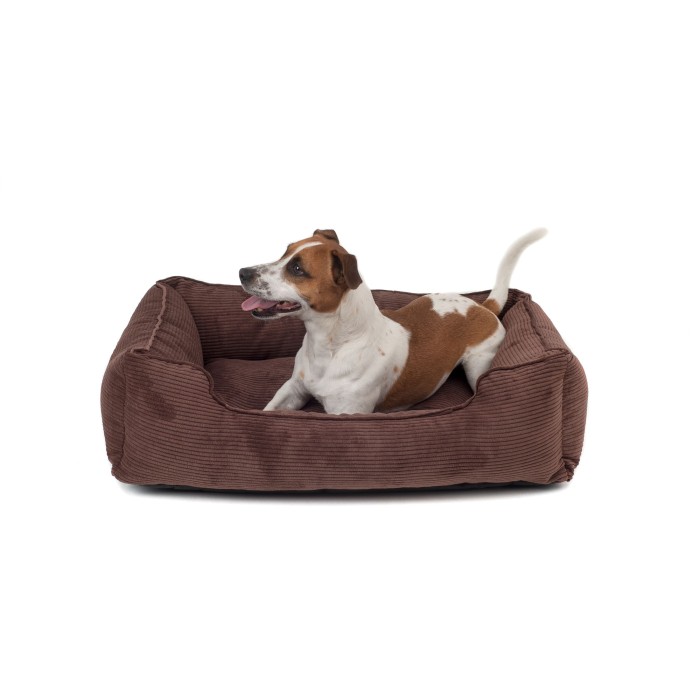 Лежак Harley and Cho Dreamer Brown Velvet, коричневый, XXL