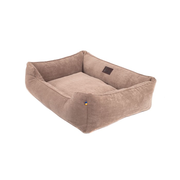  Мягкий лежак  с бортами  Harley and Cho Cacao Velvet , бежевый, L