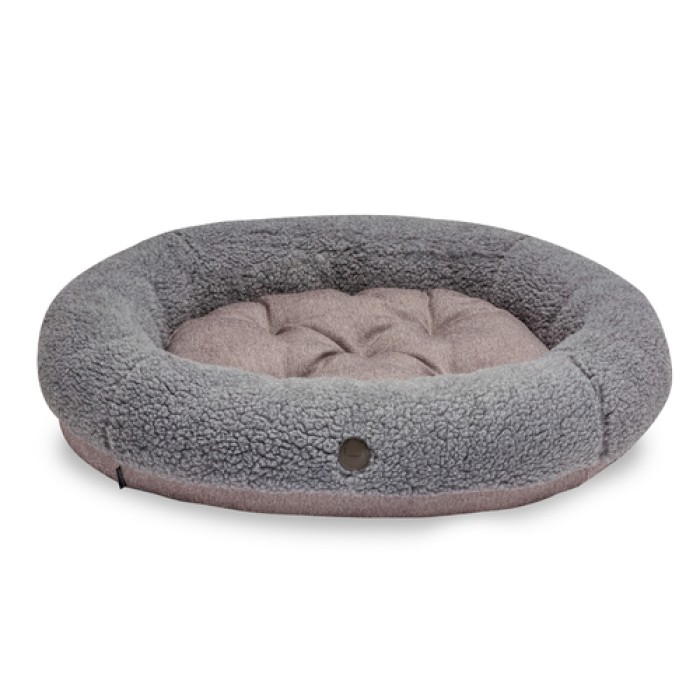 Лежак Harley And Cho Bagel Fur Gray S