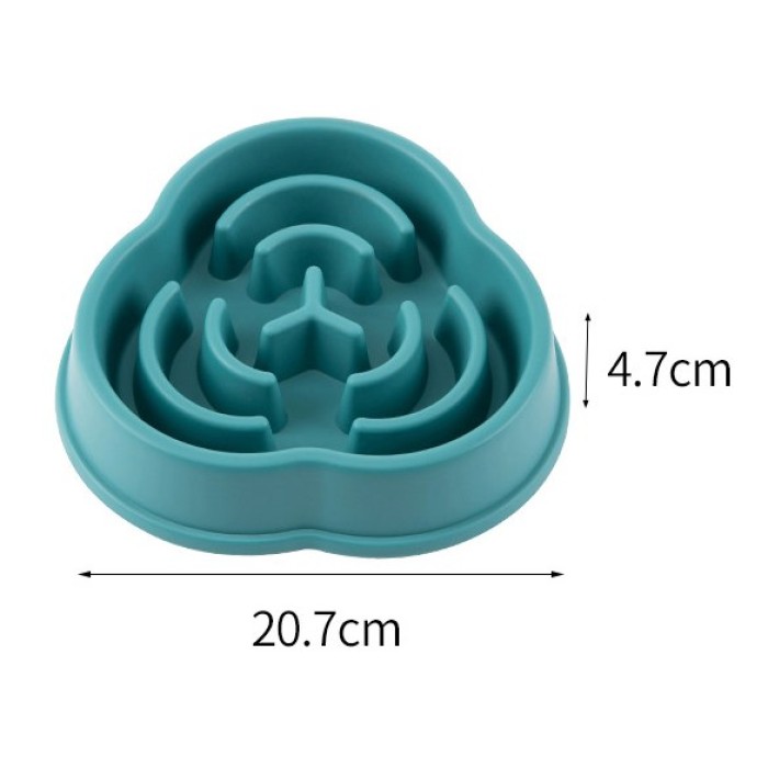 Миска-лабиринт WahoPet slow feeder пластиковая, зеленый