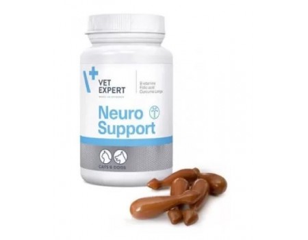 VetExpert Neuro Support (Нейросапорт) – харчова добавка для підтримки функції нервової системи у котів та собак. 45капс