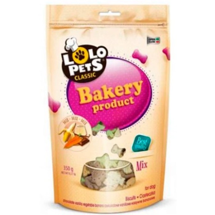 Бісквіт для собак Lolopets mix, фігурні крокети, 350 г