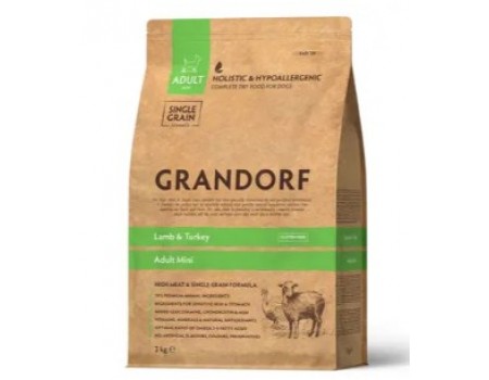 Grandorf Lamb&Turkey Mini - Грандорф Сухой корм с ягненком/индейкой для мини пород с 1го года 1кг