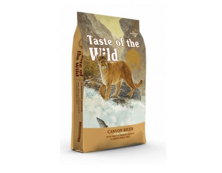 Taste of the Wild Canyon River Feline Formula - Сухой корм для кошек всех пород и возрастов  с форелью и копченым лососем, 6,6 кг