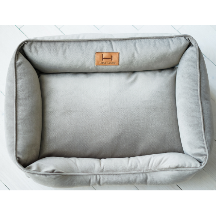 Лежак Harley and Cho Dreamer Velur Gray, серый, L