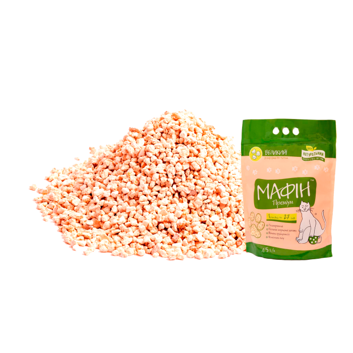 Гигиенический наполнитель "Мафин Премиум" 4,5 л (размер гранул "большой")