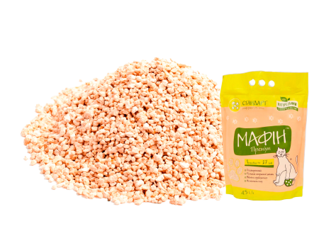 Гігієнічний наповнювач "Мафін Преміум" 4,5 л (розмір гранул "стандарт) 