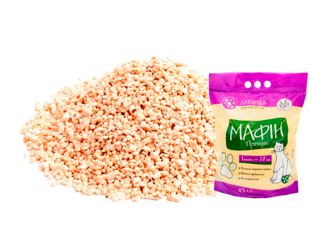 Гигиенический наполнитель "Мафин Премиум" 4,5 л (с запахом "Лаванда")