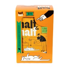 Набір Half&Half вологий корм для стерилізованих котів, шматочки з індичкою у ​​желе, паучі, (5+1)х100 г