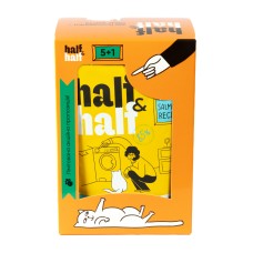 Набір Half&Half вологий корм для дорослих котів, шматочки з лососем у ​​желе, паучі, (5+1)х100 г