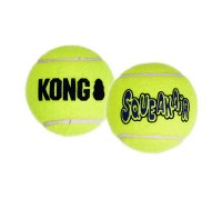 Іграшка KONG повітряна пищалка тенісний м'ячик XS, 3 шт, 4,1 см..