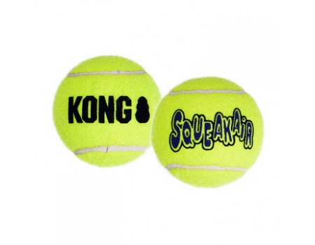 Игрушка KONG воздушная пищалка теннисный мячик XS, 3 шт, 4,1 см