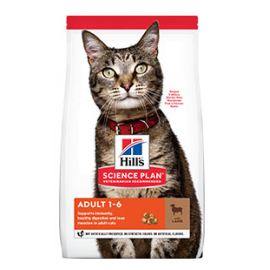 Hills Feline Adult корм для взрослых кошек с ягненком - 10 кг..