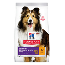 Hill's™ Science Plan™ Canin Adult SenSt&Sk Medium Ch для взрослых собак с Курицей -14 кг