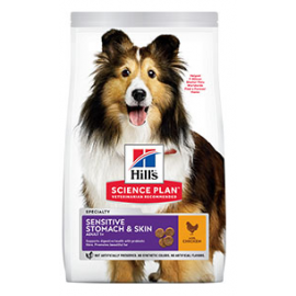 Hill's™ Science Plan™ Canin Adult SenSt&Sk Medium Ch для взрослых соба..