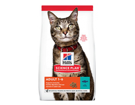 Hills Feline Adult  корм для взрослых кошек с тунцом - 3 кг