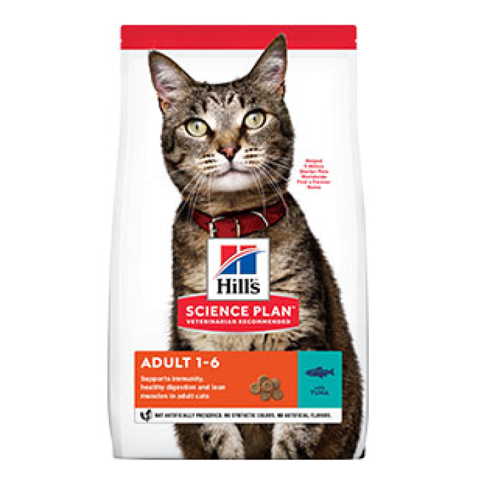 Hills Feline Adult  корм для взрослых кошек с тунцом -10 кг