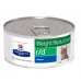 Hill's Wet PD Feline r/d Weight Reduction - Консервированный корм-диета с курицей для кошек при ожирении,  0,156 кг