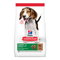 Hills SCIENCE PLAN Puppy Medium сухой корм для щенков средних пород  с ягненком и рисом - 14 кг