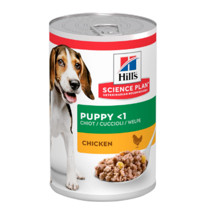  Hills Science Plan Canin Puppy Ch  для щенков с курицей - паштет, 370г