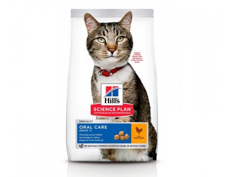 Hills Feline Adult Oral Care корм для ухода за полостью рта - 1.5 кг