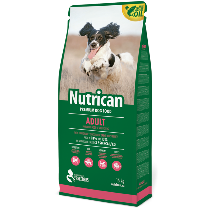 Nutrican  ADULT Корм для взрослых собак всех пород, 15 кг