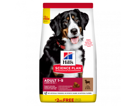 Hills Canine Adult Large Breed Bonus Bag - сухий корм для дорослих собак великих порід с ягням та рисом - 14 кг