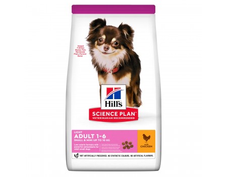 Hills Canine Adult Lt Sm&Min - сухой корм для взрослых собак мини пород с курицей - 1.5 кг