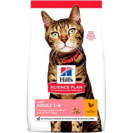 Hills Feline Adult Light - для взрослых кошек склонных к лишнему весу ..