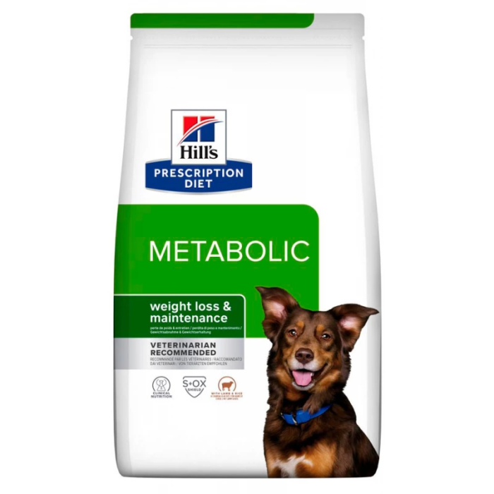 Сухий корм для собак Hill’s Prescription Diet Metabolic L&R, контроль ваги, ягня і рис, 1.5 кг
