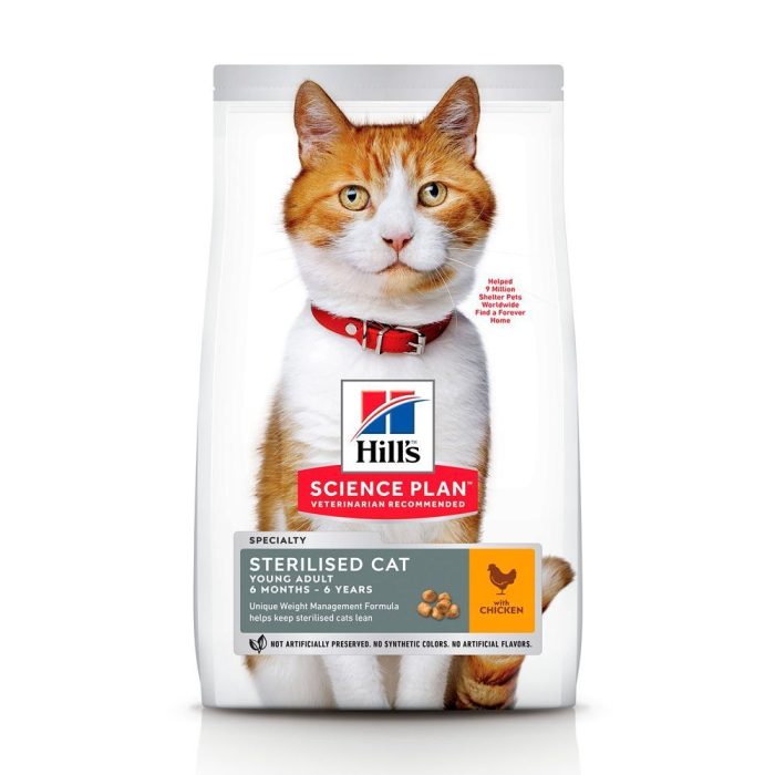 ***Корм Hills для котів Adult Sterilised Cat Ch для стерилізованих котів /курка-10 кг(термін придатн
