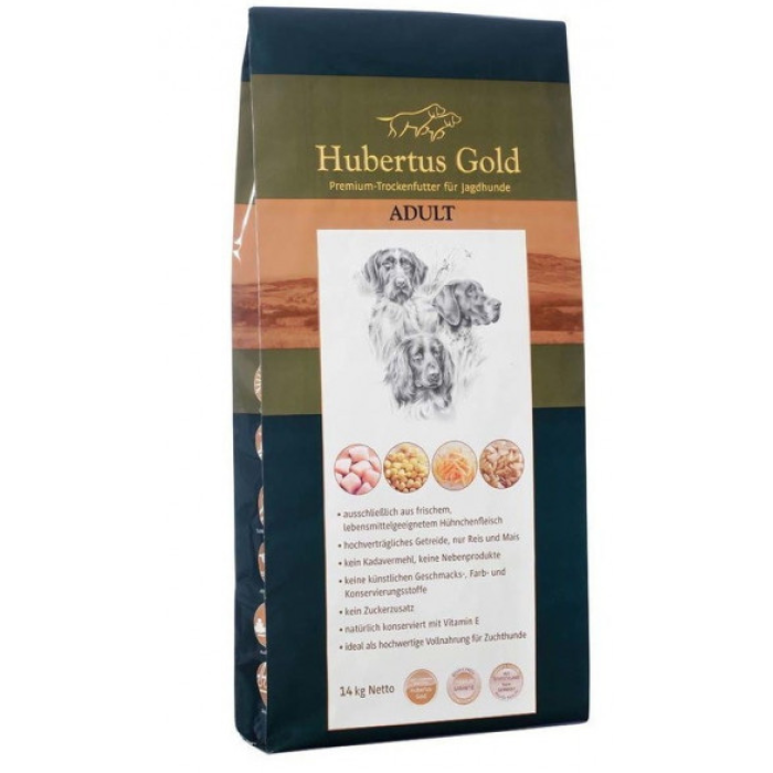 Hubertus Gold Adult Сухий корм для дорослих собак, 14 кг