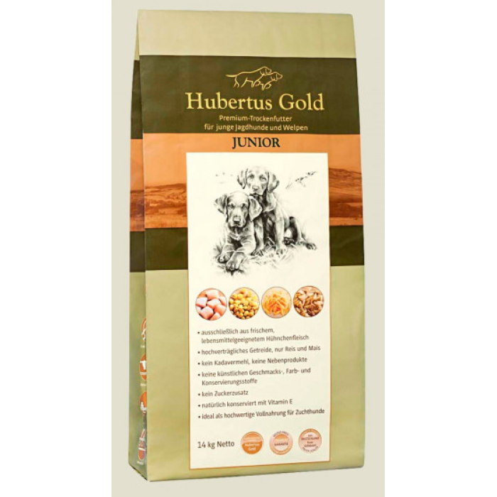 Hubertus Gold JUNIOR. Сухий корм для цуценят, 14 кг