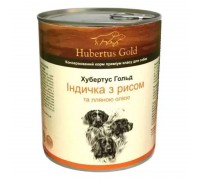 Hubertus Gold Консервований корм для активних собак, індичка та рис, 8..