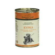 Hubertus Gold Консервований корм для цуценят, курка з картоплею, морквою та лляною олією, 400г