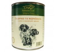 Hubertus Gold Консервированный корм для активных собак, индейка с лапш..