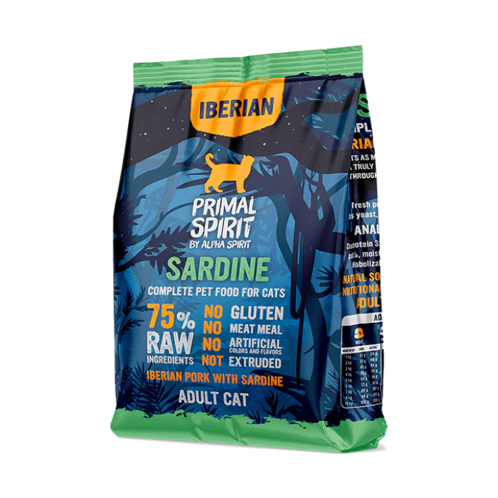 Сухий корм PRIMAL SPIRIT IBERIAN SARDINE, для котів, з іберійською свининою та сардиною, 1 кг