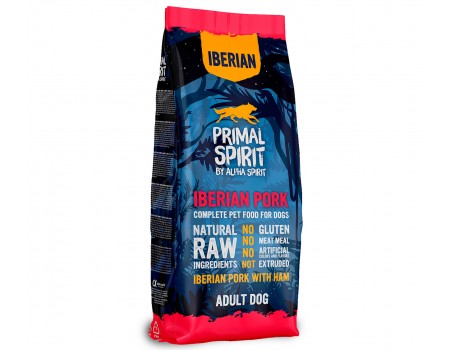 Сухой корм PRIMAL SPIRIT IBERIAN HAM, для собак, Ибериан Хэм, с иберийской свининой и ветчиной, 12 кг