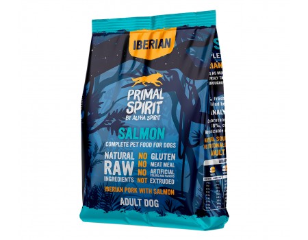 Сухой корм PRIMAL SPIRIT IBERIAN SALMON, для собак, Ибериан Салмон, с иберийской свининой и лососем, 1 кг