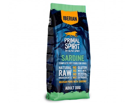 Сухой корм PRIMAL SPIRIT IBERIAN SARDINE, для собак, Ибериан Сардина, с иберийской свининой и сардиной, 12 кг