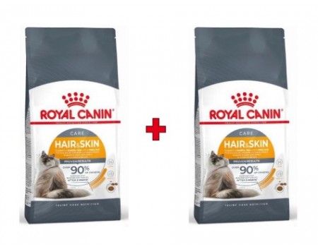 Акция! Сухой корм для кошек Royal Canin HAIR&SKIN CARE 4kg + FCN HAIR&SKIN CARE, 4 кг