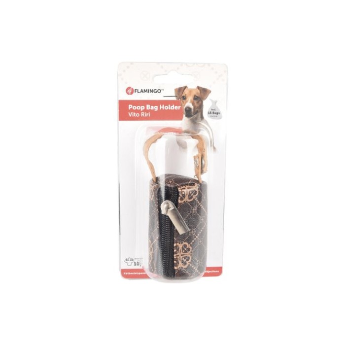 Диспенсер з пакетами для збору фекалій Flamingo Bag Holder Vito ФЛАМІНГО ВІТО, 7.5х4.5 см
