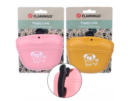 Сумка для ласощів Flamingo Snack Dispenser Puppy Twix ФЛАМІНГО ПАППІ ТВІКС, 12.5х5.5х10.5 см, в асортименті, 1 шт