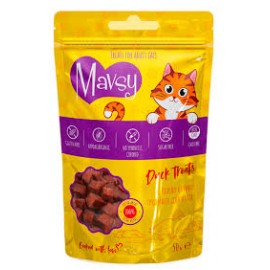 Mavsy-Duck Treats, 50 g / Мавси, Ласощі для котів з запеченої качиної ..