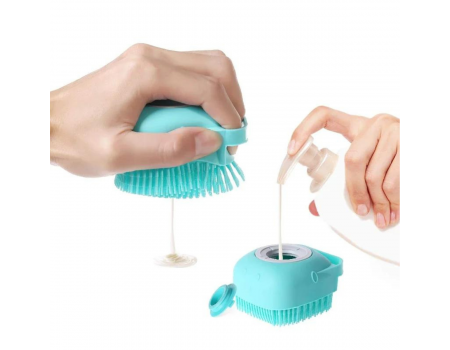 Щітка силіконова для шампуню (80 мл) для собак та котів