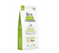 Сухий корм Brit Care Dog Sustainable Adult Medium Breed для собак сере..